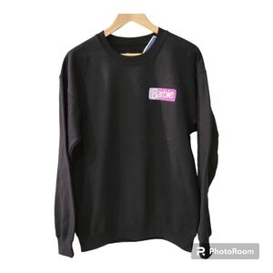 Barbie Dream Car Sweatshirt Black Size M Barbie Movie Purple Corvette
